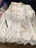 山人運動太極服女士春夏季新款刺繡套裝八段錦太極拳練功服武術(shù)表演服裝男 白色常規(guī)—男女同款 M 曬單實拍圖