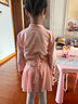三沙（Sansha）兒童舞蹈練功服女體操外套長(cháng)袖上衣芭蕾服棉Y4051 粉色 M  曬單實(shí)拍圖