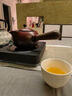 千絲家 罐罐茶過(guò)濾煮茶壺圍爐煮茶器套裝側(cè)把陶瓷壺電陶爐戶外烤茶爐 驚鴻側(cè)把壺-窯變紅 800ml 曬單實(shí)拍圖