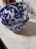 LICHEN釉下彩陶瓷碗景德鎮(zhèn)高溫青花瓷器餐具蕭何月下追韓信圖DIY搭配 7英寸面碗 曬單實拍圖