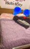 洁丽雅（Grace）塔芙绒毛毯加厚 双面绒盖毯宿舍毯子披肩午睡毯 茶绿 1.5*2M1400G 实拍图