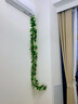 寧雪兒綠葉藤假花仿真花藤條裝飾綠蘿葉藤蔓水管空調管道遮擋吊頂葉子 105葉膠片心形藤-2條 曬單實(shí)拍圖
