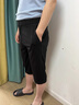 皮爾卡丹（pierre cardin）中年休閑七分褲男士夏季寬松直筒百搭冰絲涼感短褲抗皺西裝褲男裝 深藍色 XL 曬單實(shí)拍圖