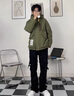 JEEP SPIRIT 重磅稀缺高充白鴨絨工裝短款羽絨服男士冬季保暖潮流外套美式 綠色 加厚保暖寬松版型 XL 130-145斤 曬單實(shí)拍圖