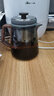 壹購頂壺耐高溫玻璃旋轉內膽泡茶壺家用升降內膽飄逸壺茶水分離泡茶器 D21A煙灰(鷹嘴)+恒溫座【配4杯】 500ml 曬單實(shí)拍圖