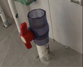 哈蒙德PVC透明球閥閥門開關(guān)閘閥水閥水族20配件25魚缸4分6分1寸25 32 40 50 63 內(nèi)徑50mm 曬單實(shí)拍圖