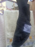 里海狼篮球袜减震加厚运动袜男女秋冬毛巾底户外跑步袜子防滑吸汗透气 黑色中筒（三双装） 实拍图
