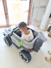 韋尼坦克300兒童車兒童電動車四輪可坐兒童車四輪兒童玩具車越野車 標配灰|7A電池+硬座+普通輪+禮包 曬單實拍圖
