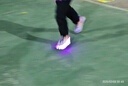 BKG暴走鞋女童四輪運(yùn)動童鞋學(xué)生青少年溜冰ZYQ23825-B7 黒紫月 37  曬單實拍圖