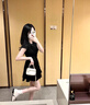 冶芷法式赫本風(fēng)黑色連衣裙子女夏季2024新款小個(gè)子小黑裙收腰顯瘦短裙 赫本風(fēng)黑色連衣裙 M（ 建議80-95斤） 曬單實(shí)拍圖