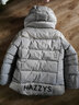 哈吉斯（HAZZYS）品牌童裝男童羽絨服冬新品防風(fēng)保暖百搭抑菌防靜電羽絨服 極地灰 155 曬單實(shí)拍圖