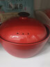 康特耐（KTN）砂鍋寬口陶瓷煲湯鍋熬藥煮粥燉肉瓦煲火鍋耐高溫燃氣灶家用廣味鍋 紅色 適用3-4人 3.1L 曬單實(shí)拍圖