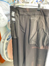 杰克·瓊斯（JACK&JONES）男裝秋季潮流闊腿褲男純色寬松靜奢風(fēng)休閑褲韓系褲子垂感男褲 E43 純黑色 M （175) 曬單實(shí)拍圖