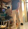 POUM春秋夏季休閑褲男運動(dòng)休閑百搭學(xué)生垂感拖地褲微喇褲子男 灰色 3XL 曬單實(shí)拍圖