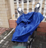 雨航（YUHANG）骑行成人电动电瓶摩托车单人雨衣男女式单人雨披大帽檐3XL蓝色 实拍图