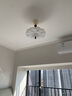 一格照明（YIGELIGHTING）奶油風LED半吸頂?shù)鯚糁髋P室吸頂燈法式中古書房云朵吸頂燈具燈飾 全光譜_直徑48CM三色變光 曬單實拍圖