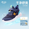 特步兒童童鞋基礎密網(wǎng)魔術貼舒適校園跑鞋 深邃藍/海灣藍 35碼 曬單實拍圖