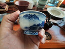 博曉（BOXiAO）品茗茶杯 景德鎮青花陶瓷功夫茶具主人杯個(gè)人單杯手繪山水 仿古風(fēng) 山水品茗杯（古風(fēng)） 曬單實(shí)拍圖
