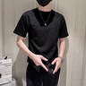 薩拉維夫（Sllavif）品牌運動(dòng)T恤男夏季2025新款中青年流行凹凸感韓版圓領(lǐng)半袖 白色 M 曬單實(shí)拍圖