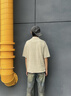 Calvin KleinJeans春夏男士休閑簡(jiǎn)約刺繡ck古巴領(lǐng)紐扣開(kāi)衫短袖針織衫J325675 RAE-卡其 L 曬單實(shí)拍圖