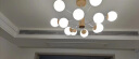 雷士（NVC）吊灯魔豆分子灯客厅北欧灯具灯饰创意原木风90瓦WHDD90F/G-19 实拍图