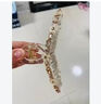 兩世歡2025新款亞克力花朵抓夾大號(hào)后腦袋盤發(fā)高級(jí)感馬尾夾鯊魚夾發(fā)夾女 花朵抓夾 曬單實(shí)拍圖