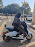 維奈騎車(chē)防寒服電動(dòng)車(chē)擋風(fēng)衣冬季加厚加絨防風(fēng)防雨保暖防水擋風(fēng)被摩托 一體式黑色連帽【男女同款】 XL100-130斤 曬單實(shí)拍圖