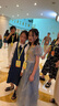 奧蒙威女童禮服公主裙中大童主持表演服甜美花童長款兒童網(wǎng)紗連衣裙8905 灰色 160 曬單實拍圖