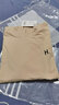 橫行道2026夏季女裝打底衫新款字母刺繡短袖t恤半高領(lǐng)上衣純色體恤半袖 杏色 3XL 曬單實(shí)拍圖