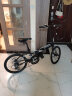 欧亚马 OYAMA折叠自行车20寸12速铝合金折叠车架男女款天际-M500D 黑色 实拍图