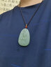 爵玉堂 和田玉觀音吊墜男士玉佩騎龍觀世音菩薩玉石項(xiàng)鏈玉墜掛件玉牌 淺青玉款(53*30mm) 曬單實(shí)拍圖