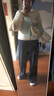 善己冬款純棉加絨闊腿牛仔褲女2022新款寬松高腰加厚直筒棉褲子冬 牛仔藍(lán) L【現(xiàn)貨發(fā)售】 曬單實(shí)拍圖