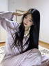 浪莎短袖三件套女士睡衣夏季提花高檔套裝紫色家居服情人節禮物送女友 月闌紫三件套【短袖+短褲+長(cháng)褲】 L (建議穿著(zhù)體重105-125斤) 曬單實(shí)拍圖
