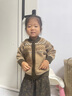 幼悠女童童話(huà)森系風(fēng)毛衣開(kāi)衫秋季白兔與花刺繡口袋保暖休閑上衣潮 米色 100cm 曬單實(shí)拍圖
