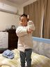 棉谷朵寶寶純棉花手工棉襖男女寶寶居家服冬季加厚保暖幼兒小孩童裝棉衣 灰色條紋 120cm 曬單實(shí)拍圖