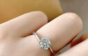 CRD克徠帝【現(xiàn)貨閃發(fā)】鉆戒女鉑金鉆石戒指訂婚結(jié)婚戒指扭臂六爪 心花怒放【G0792E】 【臻選】30分F-G色SI 曬單實(shí)拍圖