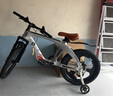 小探險家天王20寸兒童自行車(chē)男女鎂合金避震前叉一體輪碟剎PU鞍座越野輪胎 銀色 20寸 曬單實(shí)拍圖