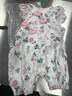 G.DUCKKIDS童裝嬰兒連體衣春秋女寶寶公主外出服2024新款洋氣碎花新生兒衣服 杏色+帽子 73cm 碼適合5-7個(gè)月體重13斤-18斤 曬單實(shí)拍圖