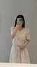 AEMAPE2024夏季新款小香風(fēng)蕾絲套裝顯瘦氣質(zhì)女神范半身裙兩件套 杏色 L 建議110-120斤 曬單實(shí)拍圖