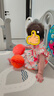 優(yōu)奇女童連衣裙夏季嬰兒衣服公主裙小女孩抓周歲女寶寶禮服夏季中國風 國色天香裙 90cm 曬單實拍圖