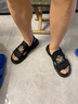 ANCIENTLY沙灘鞋男2025夏季新款男鞋透氣休閑厚底特大碼涼鞋男時(shí)尚涼拖男688010潮流沙灘鞋39 曬單實(shí)拍圖