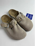 BIRKENSTOCK勃肯德國進口女款牛皮絨面革時尚編織Boston包頭拖鞋 沙色窄版1026694 38 曬單實拍圖