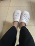 回力洞洞洞鞋男夏季外穿2026新款開(kāi)車(chē)透氣男士涼鞋防滑沙灘戶(hù)外包頭拖鞋 白色 41 (41-42) 曬單實(shí)拍圖