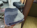 洁丽雅（Grace）5A抗菌毛巾纯棉吸水素色柔软洁面巾擦脸巾 单条装 深蓝灰色 90g 实拍图