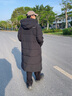 波司登（BOSIDENG）90絨長(zhǎng)款羽絨服男女情侶款連帽防風(fēng)冬季保暖厚外套 【店長(zhǎng)推薦】黑色8056 L 170/92A 曬單實(shí)拍圖