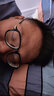 泛視近視眼鏡男女同款方形大框眼鏡框可配度數防藍光電腦平光護目鏡 黑色 配1.74非球面防藍光鏡片 曬單實(shí)拍圖