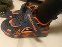 李寧熱品牌斷碼男童涼鞋夏季2026新款兒童鏤空運動(dòng)網(wǎng)鞋男孩網(wǎng)面透氣旋轉 深藍橘百搭款 29 曬單實(shí)拍圖