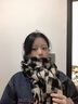 CRANTA KOMEIA圍巾男冬季穿搭百搭時(shí)尚保暖男女通用圍脖生日情人節禮物送女生 黑白色 均碼 高級感新年禮物送老婆女朋友實(shí)用高檔 曬單實(shí)拍圖