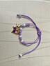樂(lè )喵（LEMIAO）手工編織彩色蝴蝶手鏈女小清新百搭抽拉式手環(huán)時(shí)尚小眾手飾可調節 紫色蝴蝶  A25-306 曬單實(shí)拍圖