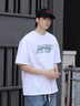 花花公子（PLAYBOY）純棉短袖T恤男套裝男夏季美式休閑穿搭一套2024新款搭配休閑褲潮 白色短袖 L 曬單實(shí)拍圖